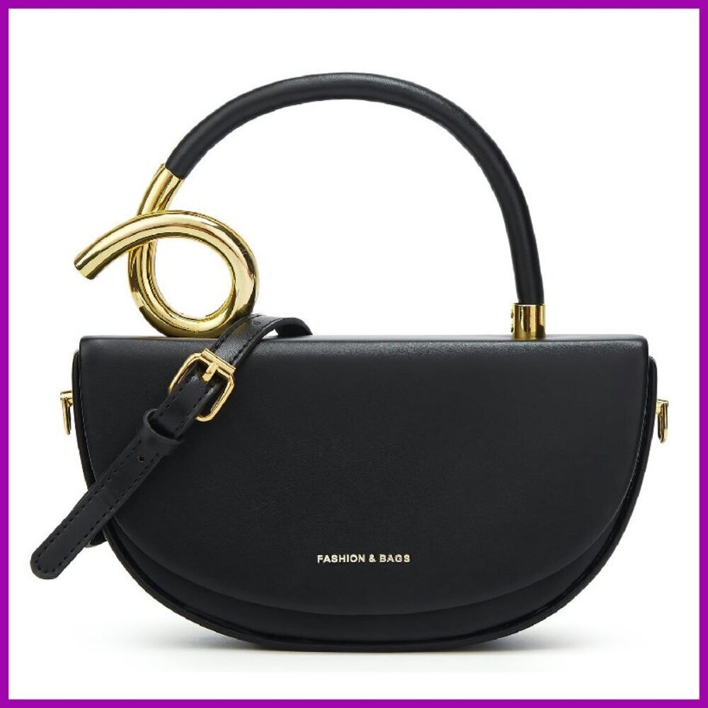 Small Crossbody Bag PU Leather Lightweight Daily Commuter Travel Handbag